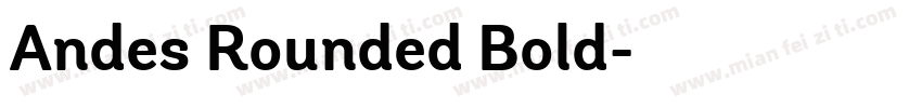 Andes Rounded Bold字体转换